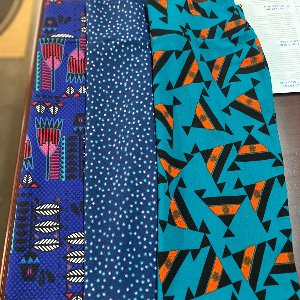 3 Lularoe pencil skirts size large